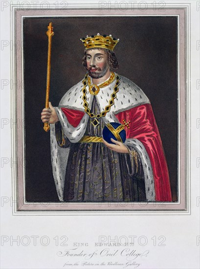 'King Edward II, Founder of Oriel College', 19th century. Artist: Unknown