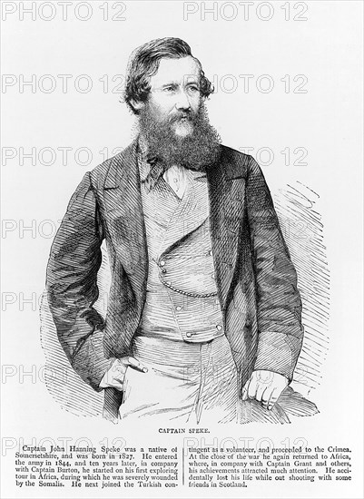 Portrait of John Hanning Speke, British explorer, 19th century. Artist: Unknown