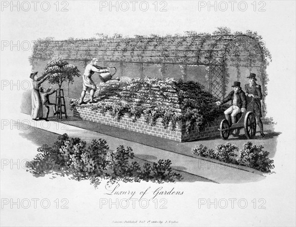 'Luxury of Gardens', 1816. Artist: Humphry Repton
