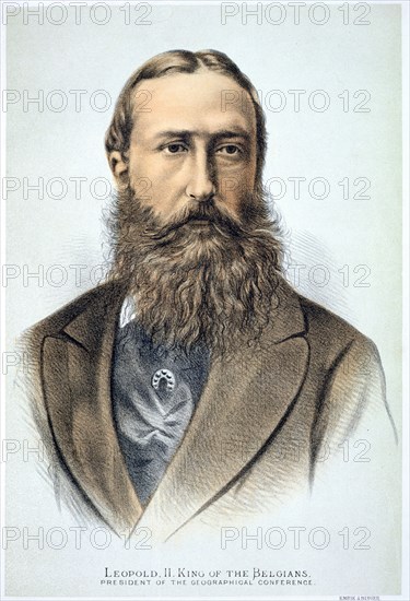 Leopold II, King of the Belgians, 19th century. Artist: Unknown
