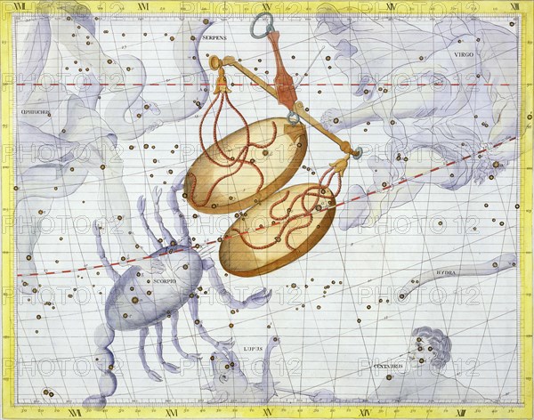 Constellation of Libra, 1729. Artist: Unknown