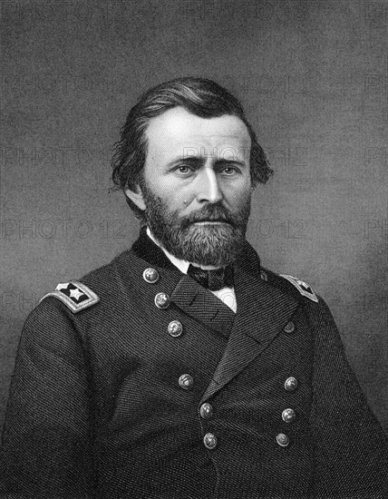 Ulysses S Grant, American general and 18th President of the United States, 19th century. Artist: Robert E Whitechurch