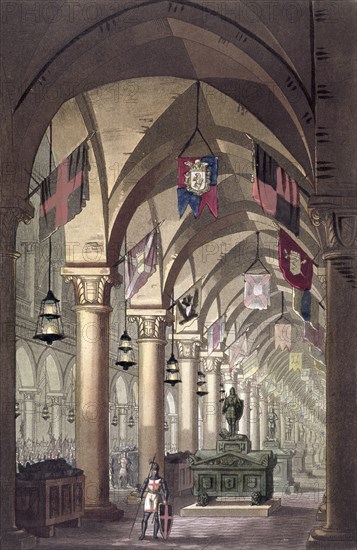 'Tombs of the Knights Templar', c1820-1839. Artist: Alessandro Sanquirico