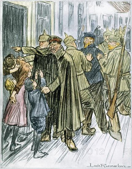 'Husbands and Fathers', 1916. Artist: Louis Raemaekers