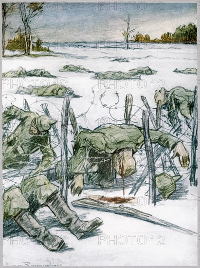 'Barbed Wire', 1916. Artist: Louis Raemaekers