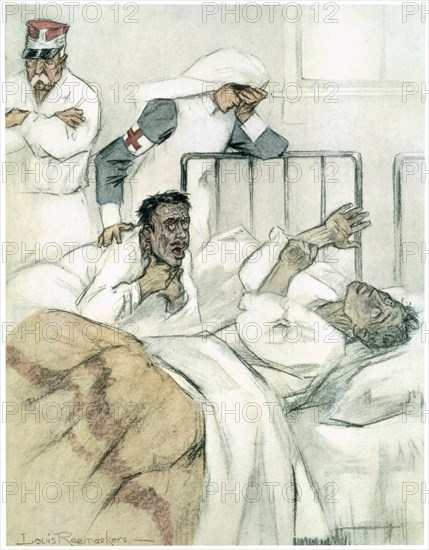 'Slow Asphyxiation', 1916. Artist: Louis Raemaekers