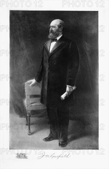 James A Garfield, 20th President of the United States of America, (1901). Artist: Unknown