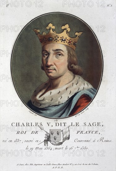 Charles V, known as 'the Wise', King of France, (1789). Artist: Marie Jeanne Louise Francoise Suzanne Champion de Cernel