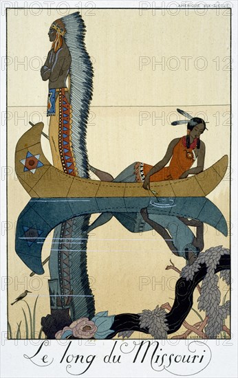 'The Length of the Missouri', 1922. Artist: George Barbier