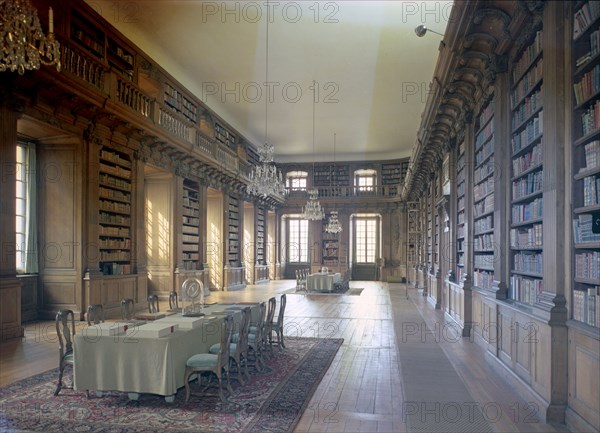 Interior of the Bernadotte Library, Royal Palace, Stockholm, Sweden. Artist: Göran Algård