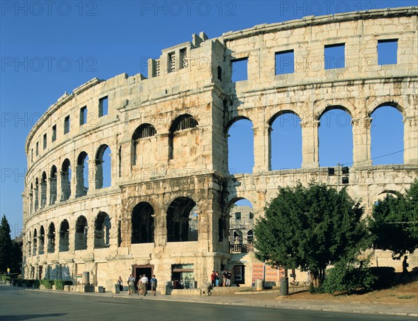 Amphitheatre in Pula, Croatia.