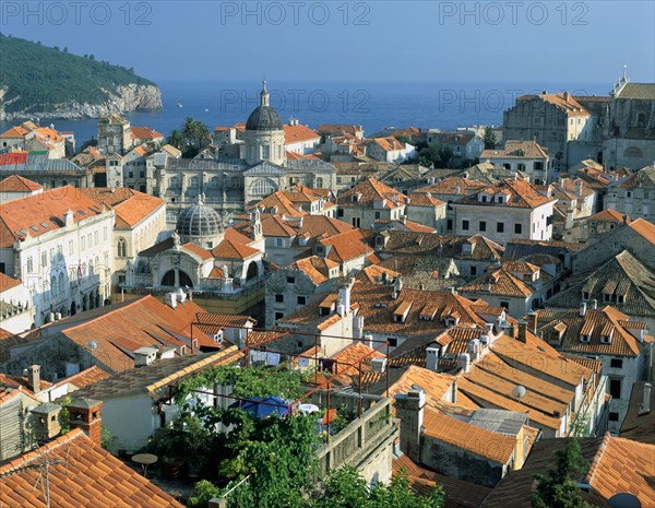 Rooftops of Dubrovnik, Croatia.