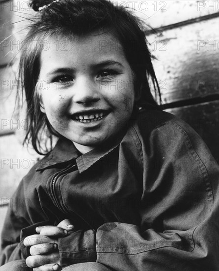 Daphne, gypsy girl, Newdigate, Surrey, 1960s.