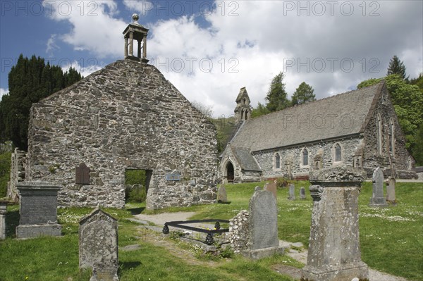 Rob Roy's grave at Balquhidder Parish Church, Stirling, Scotland.