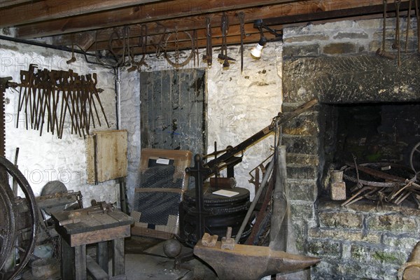 Smithy, North of England Lead Mining Museum, Killhope, Weardale, Durham.