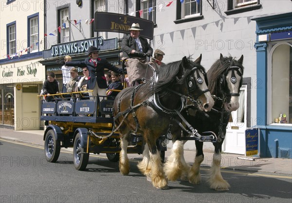 Jennings dray, Georgian festival, Cockermouth, Cumbria.