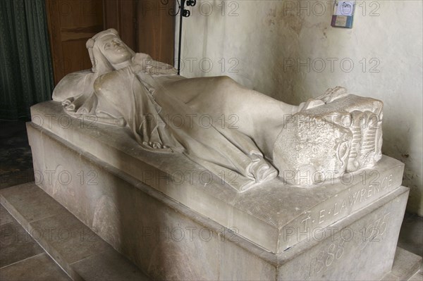 Lawrence of Arabia effigy, St Martin's Church, Wareham, Dorset.