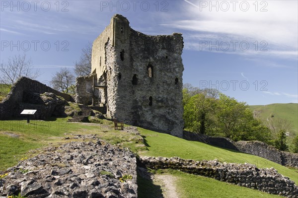 Peveril Castle, Castleton, Derbyshire.