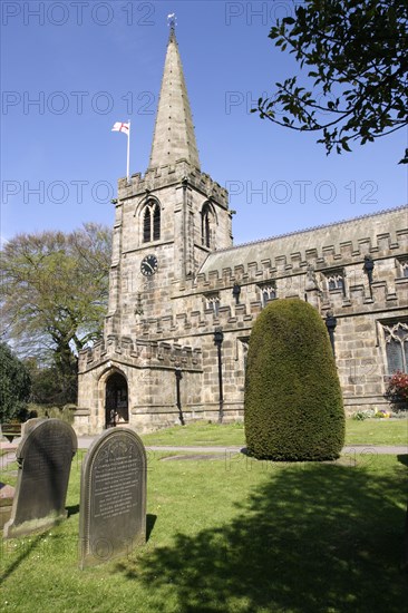 St Michael's Church, Hathersage, Peak District, Derbyshire.