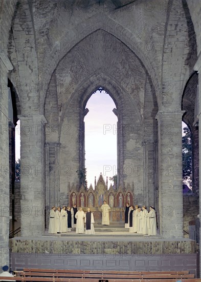 Performance of the opera Peter of Dacia, Visby, Sweden, 1970s. Artist: Göran Algård