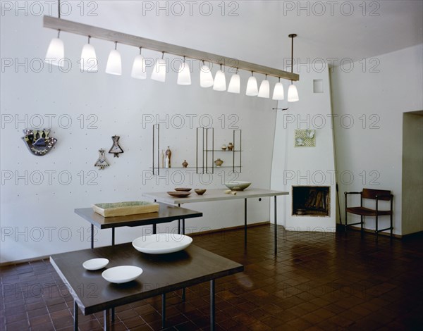 Exhibition of Arabia ceramics, Helsinki, Finland, 1970s. Artist: Göran Algård