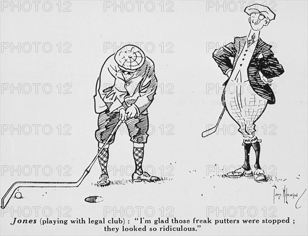 Cartoon from Golf Illustrated, 1911. Artist: Tom Wilkinson