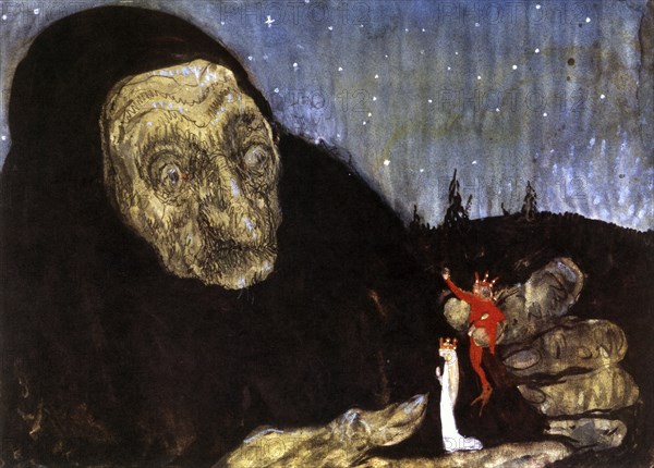 Sorceress and the King's children, 1909. Artist: John Bauer