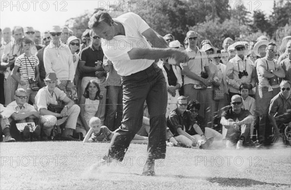 American golfer Arnold Palmer playing at Lidingö Golf Club, Sweden, 1968. Artist: Unknown