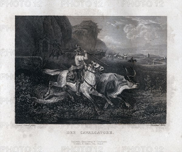 'Le Cavalcatore', c1833. Artist: Frommel