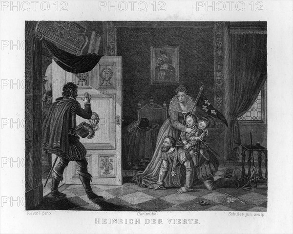 'Henry IV and his children', c1833 Artist: Edouard Schuler