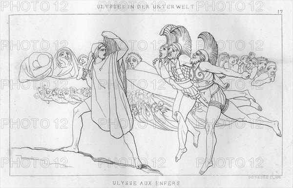 Odysseus in the underworld, c1833. Artist: Unknown