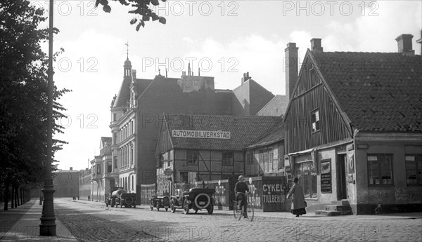 Railway Street, Landskrona, Sweden 1925. Artist: Unknown