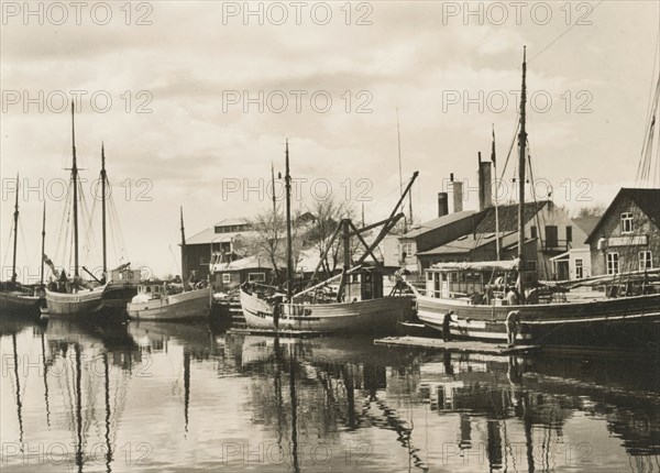 Repairing of ships after World War 2, Landskrona shipyard, Sweden, 1946. Artist: Unknown