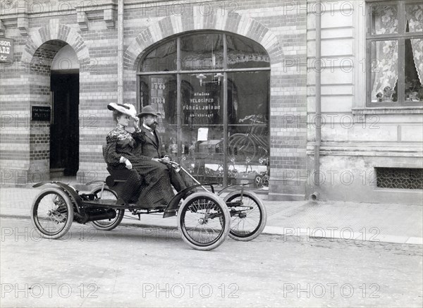 Allvelo car, Landskrona, Sweden, 1904. Artist: Unknown