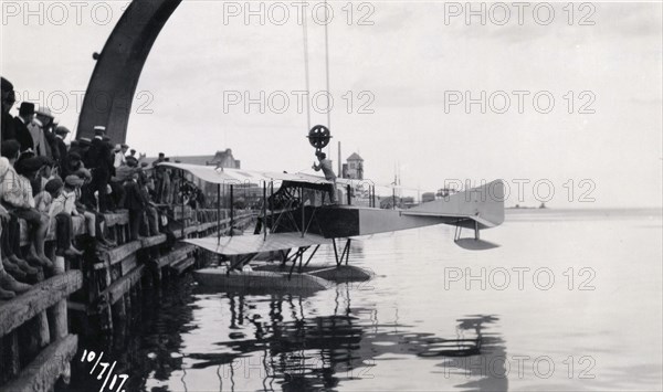 Thulin G seaplane, Landskrona, Sweden, c1917. Artist: Unknown