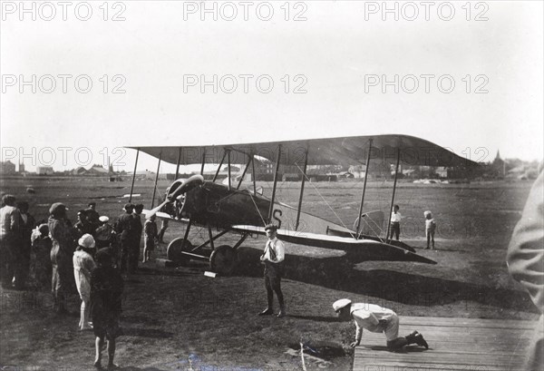 Thulin LA biplane, Landskrona, Sweden, 1918. Artist: Unknown
