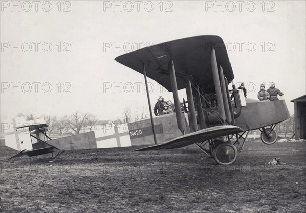 German Friedrichshafen G III bomber, Ljungbyhed airfield, Sweden, 1919. Artist: Unknown