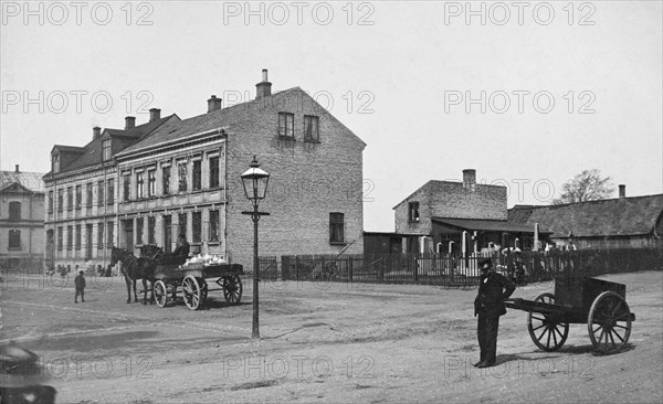 Street scene, Landskrona, Sweden, 1900. Artist: Borg Mesch