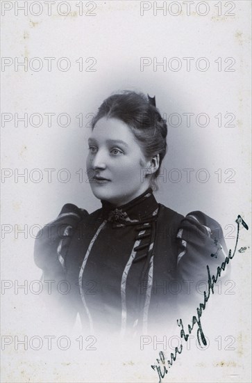 Studio portrait of an 18 year old girl, c1900. Artist: Unknown