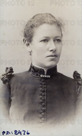 Studio portrait of an 18 year old girl, c1900. Artist: Unknown