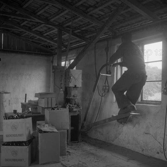 Cottage industry in Småland, Sweden, c1940s(?). Artist: Otto Ohm