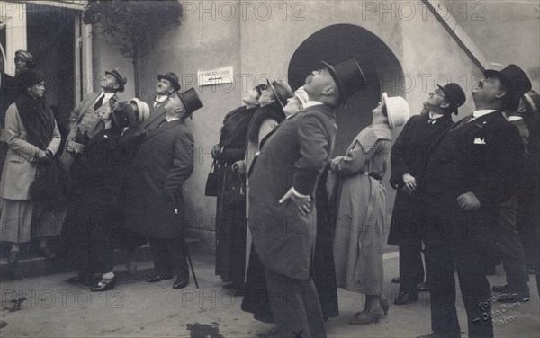 People watching an air show at Bulltofta airport, Malmö, Sweden, 1932. Artist: Otto Ohm