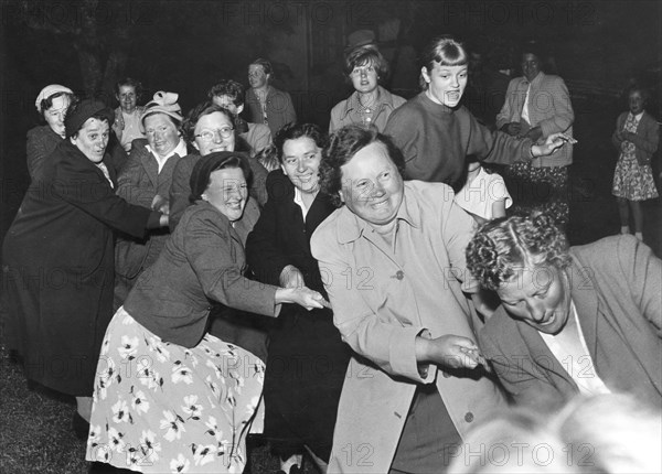 Women's tug of war, Sweden, c1930-1959(?). Artist: Unknown