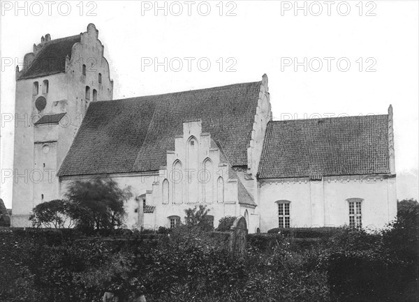 One of the last pictures of the old church of Trelleborg, Sweden, c1910s(?). Artist: Unknown