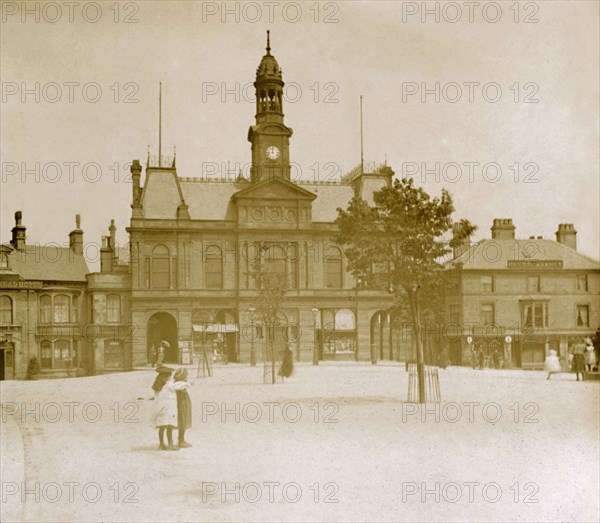 Buxton Town Hall, Derbyshire, c1900s(?). Artist: Unknown