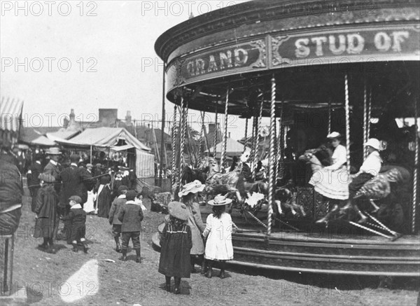 Fair at Riddings, Derbyshire, c1900s. Artist: Unknown