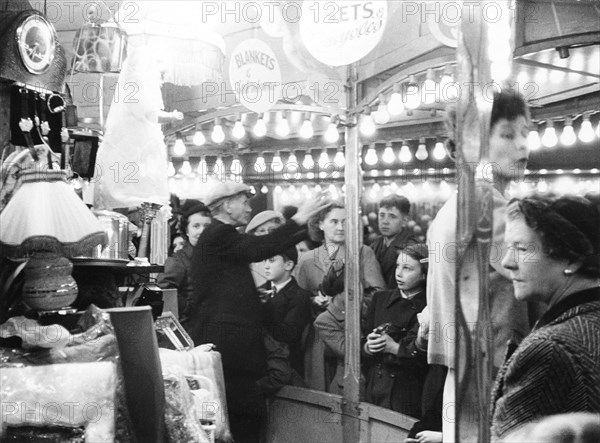 Goose Fair, Forest Recreation Ground, Nottingham, Nottinghamshire, 1950s(?). Artist: Edgar Lloyd