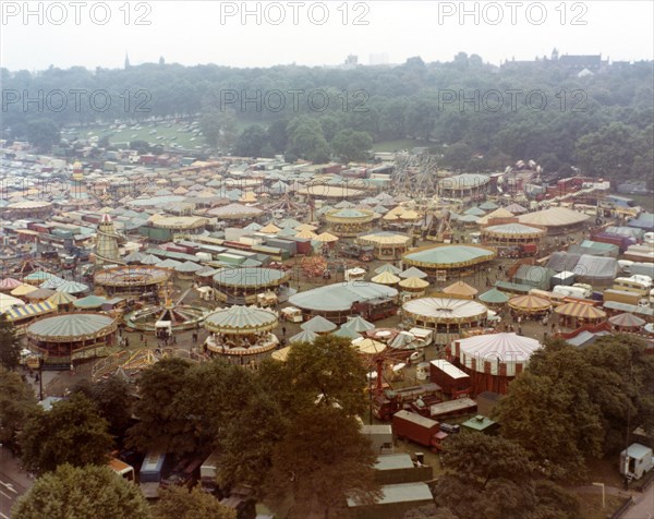 Goose Fair, Forest Recreation Ground, Nottingham, Nottinghamshire, 1973. Artist: WE Middleton & Son