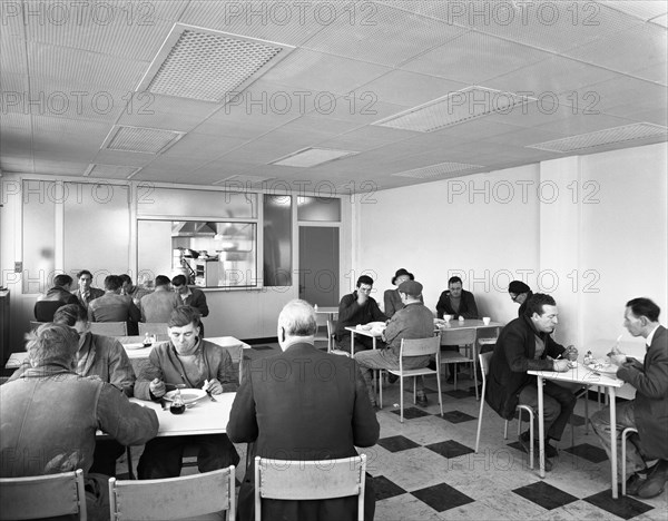 Canteen at Spillers Animal Foods, Gainsborough, Lincolnshire, 1961. Artist: Michael Walters