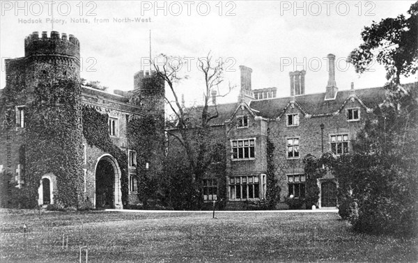 Hodsock Priory, Nottinghamshire, c1900s. Artist: Unknown